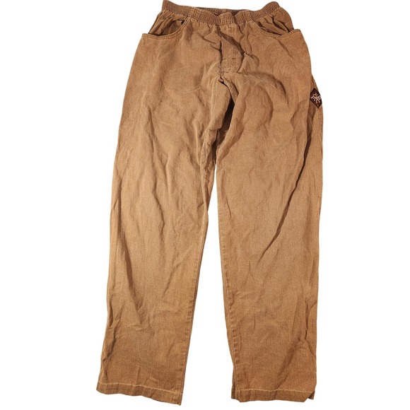 Prana Other - PrAna Pants Mens 32x31 Brown Elastic Waist‎ Canvas Relaxed Fit Casual USA